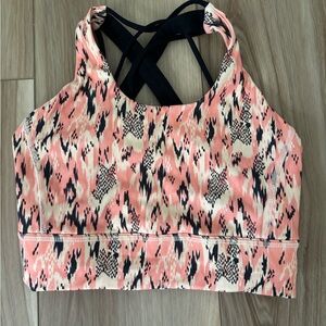 Born Primitive Pink and Black Patterned Swim Top